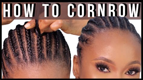 cornrows short|how to cornrow for dummies.